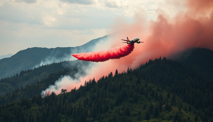 Okanagan Falls wildfire response with aircraft dropping fire retardant.