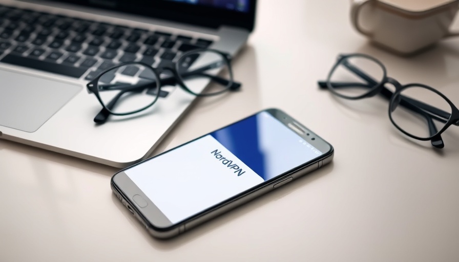 NordVPN app on smartphone near laptop; NordVPN Discounts.