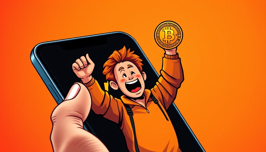 Bitcoin's explosive move illustrated with rising graph and excited person.