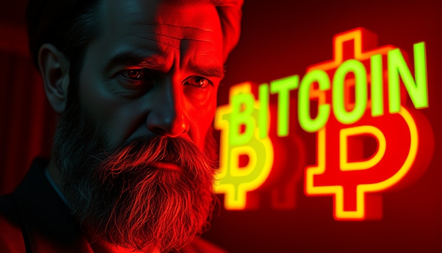 Altcoin trading strategies illustrated with bitcoin alerts and focused man.