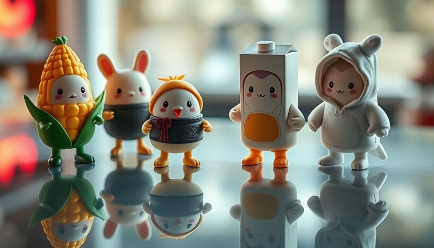 Labubu collectible figures in creative costumes on display.