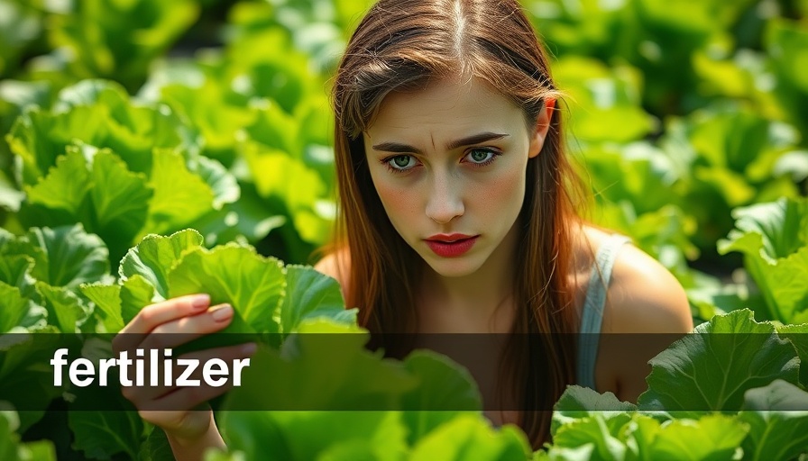 How to know if your garden needs fertilizer: frustrated gardener with lettuce.