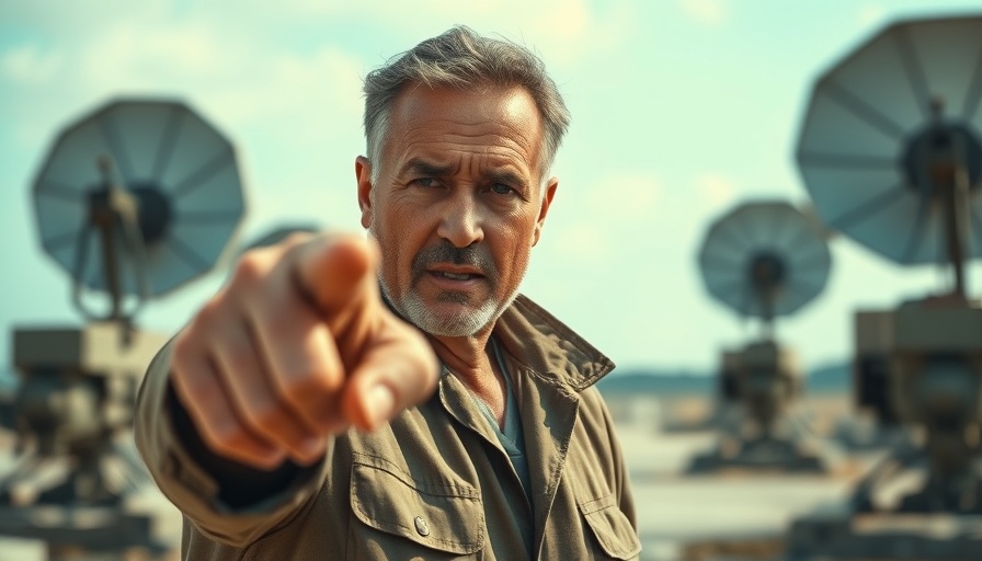 Director pointing in a military scene, Denis Villeneuve involved in a new project.