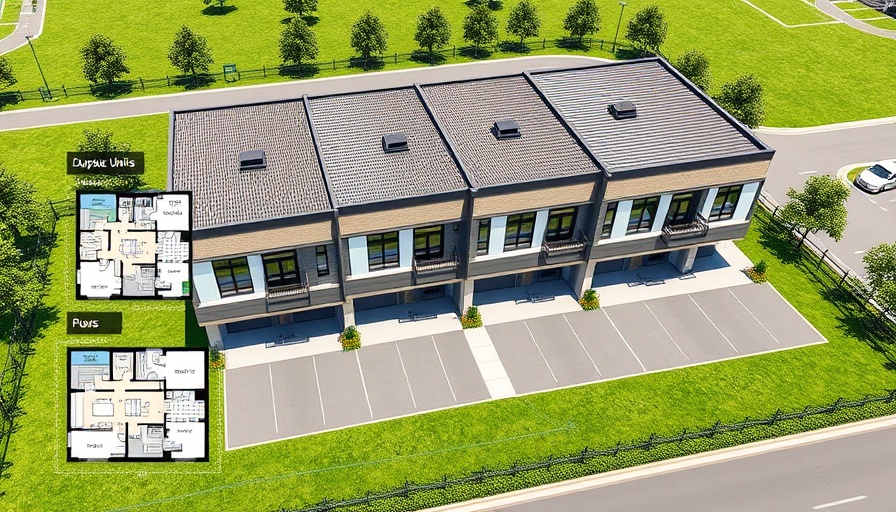 Modern duplex units in Rutland with layout and facade, new rental units Rutland.
