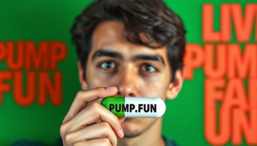 Young man launches Pump.Fun holding pill on live broadcast.