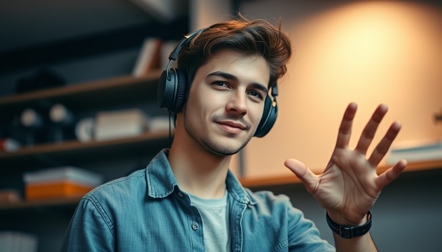 Casual man discussing altcoin potential indoors