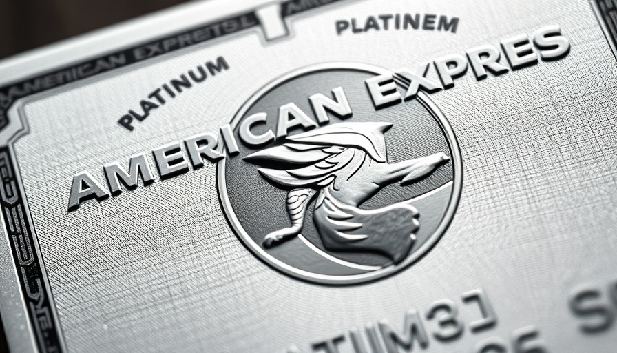 Detailed view of an American Express Platinum Card with embossed design.