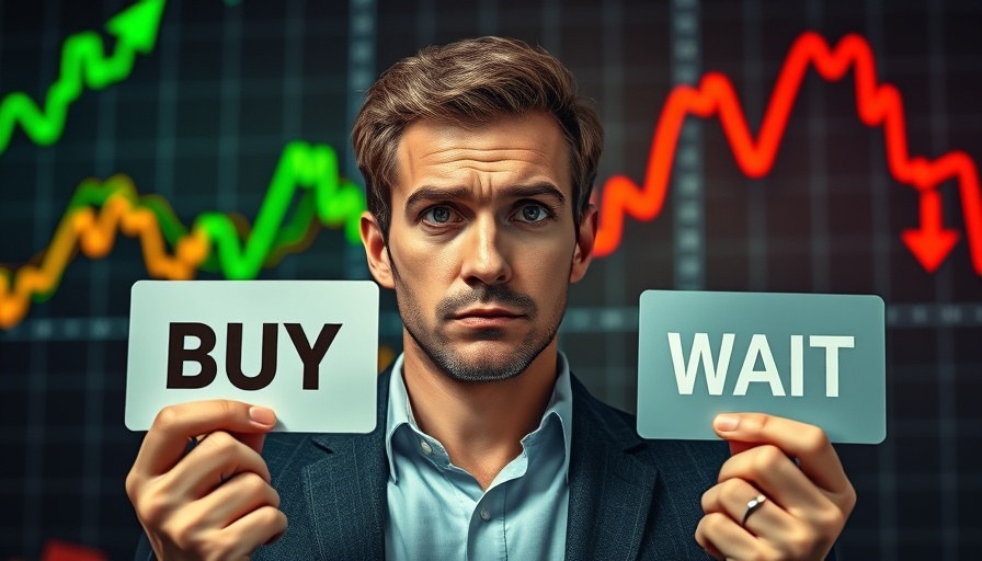 Man deciding to buy crypto today with financial charts.