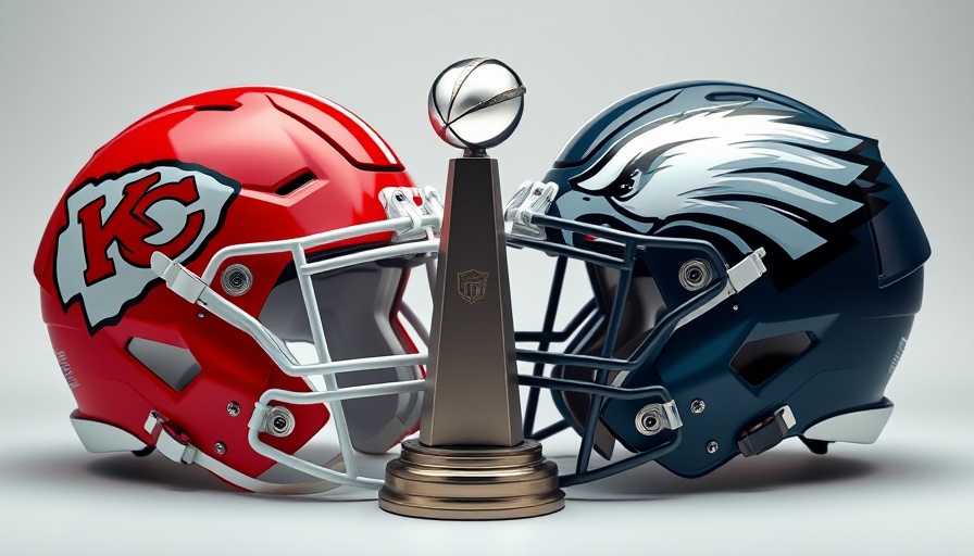 NFL helmets and trophy amid controversy on ticket reselling.