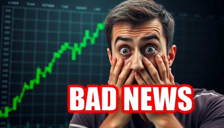 Longest Crypto Cycle Ever illustration with concerned man and chart.