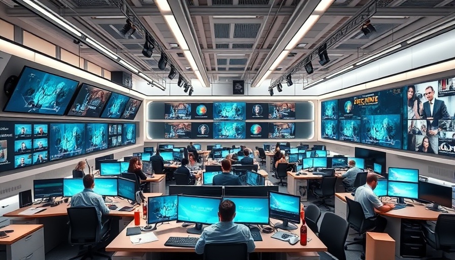 Modern newsroom showing the impact of Google AI on journalism.