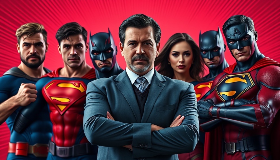 James Gunn's DCU featuring hero characters and director