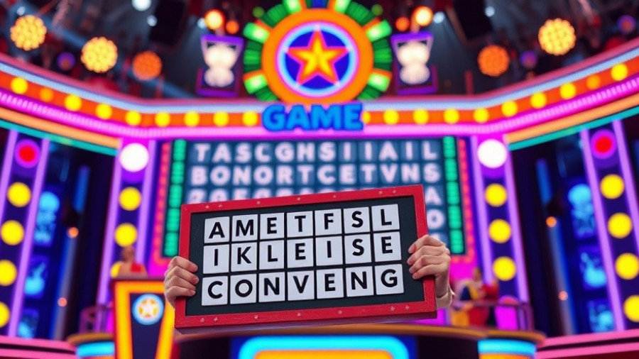 Wheel of Fortune Bonus Puzzle Answers on game show set with contestant.