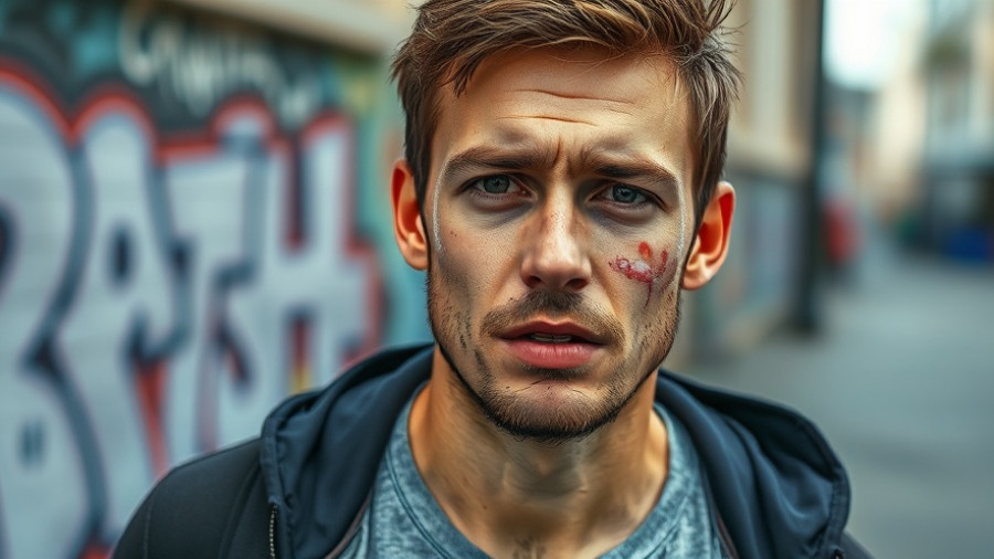 The Capture review: Young man with minor injuries outdoors.