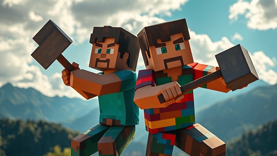 Minecraft characters as film heroes, showcasing Hollywood creativity in video game adaptations.