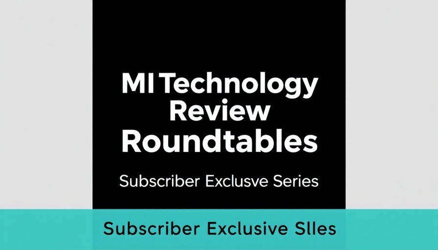 MIT Technology Review Roundtable text on black background.