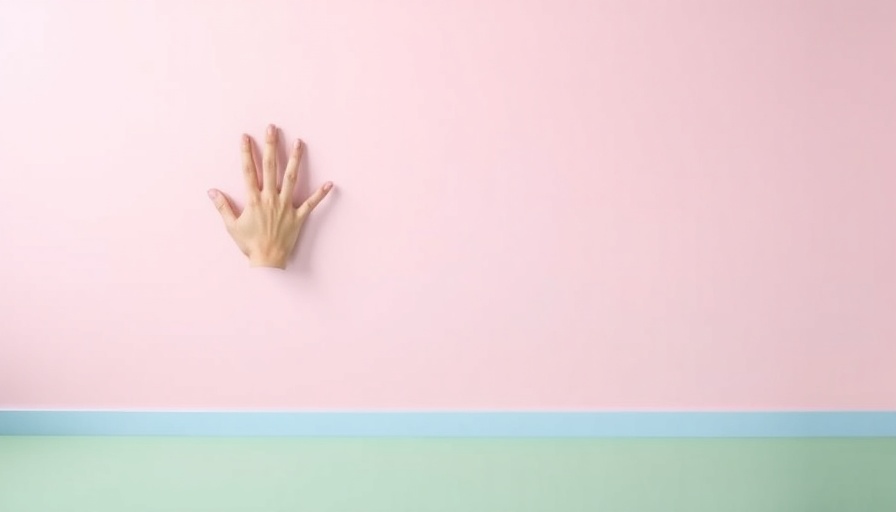 Minimalist concept of branding challenges with a hand reaching out.