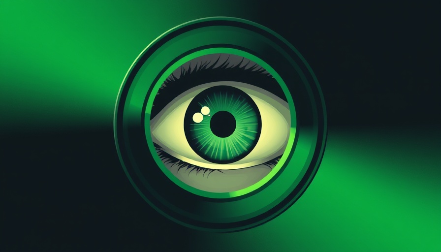 Surreal keyhole with eye symbolizing data privacy concerns