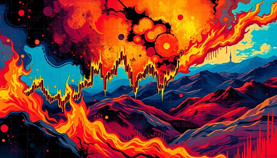 Dynamic visual of Polymarket betting fluctuations with fiery backdrop