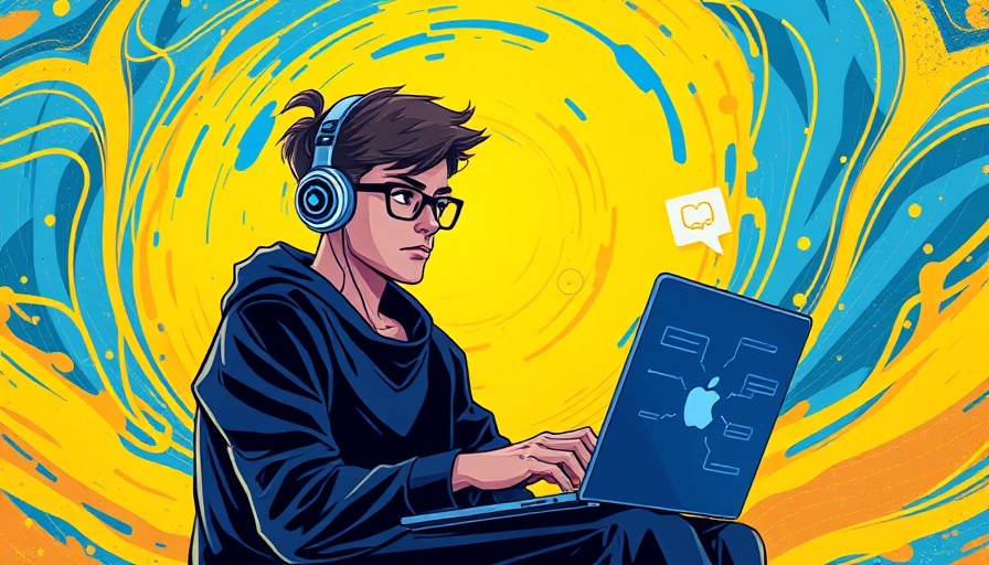 Colorful illustration showing interaction with Claude API over abstract background.