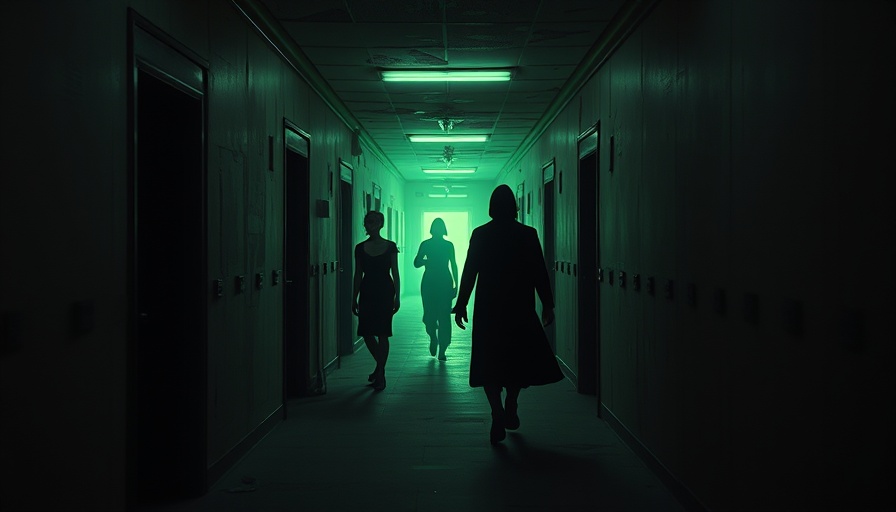 Mysterious green silhouettes in an eerie hallway illustrating RAG Hallucination Detection.