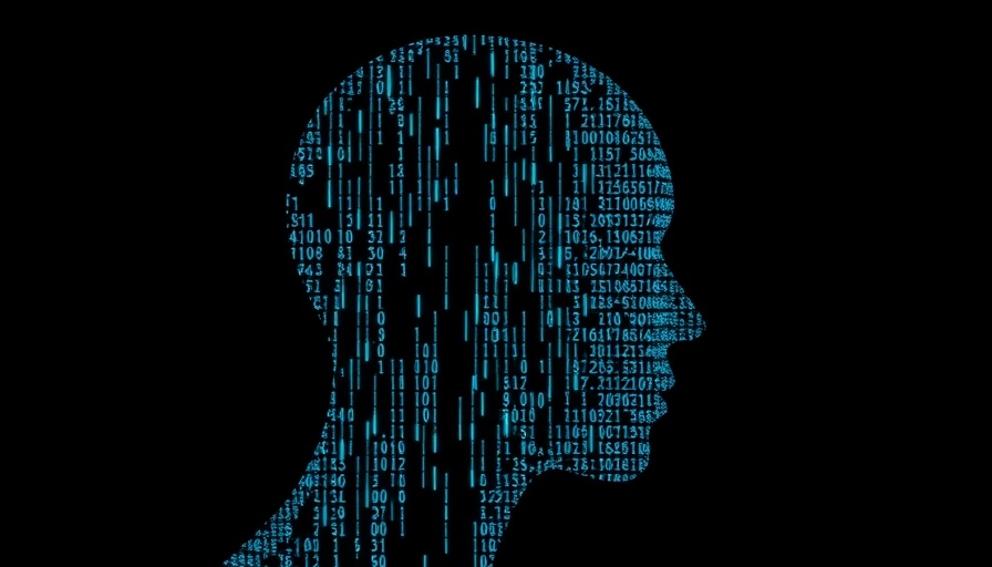 Digital binary code forming human face, ChatGPT Operator concept.