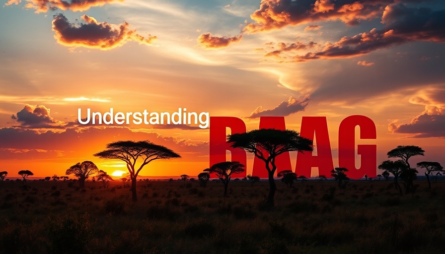 RAG systems concept in African savanna landscape design.