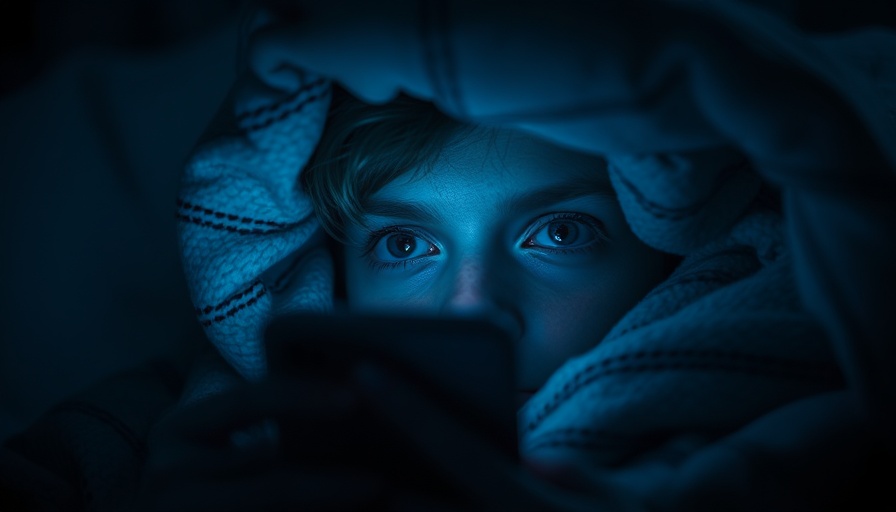 Person using AI chatbots on smartphone under blanket at night.