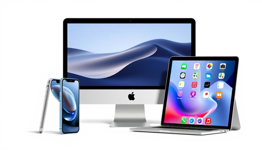 Apple Intelligence: sleek devices showcasing advanced features.