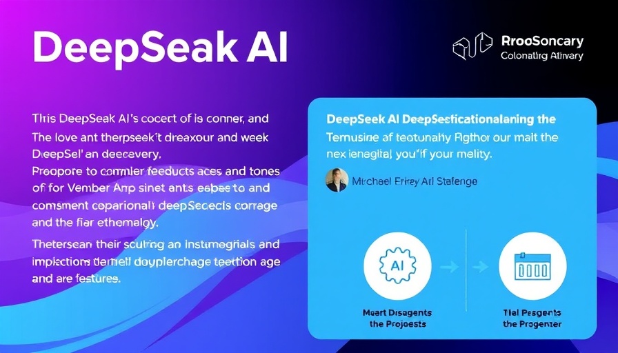 Digital poster for MIT Technology Review event on DeepSeek AI.