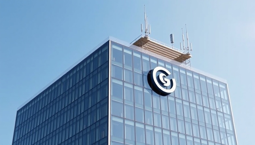 Thomson Reuters building with antennas under blue sky related to AI copyright case.
