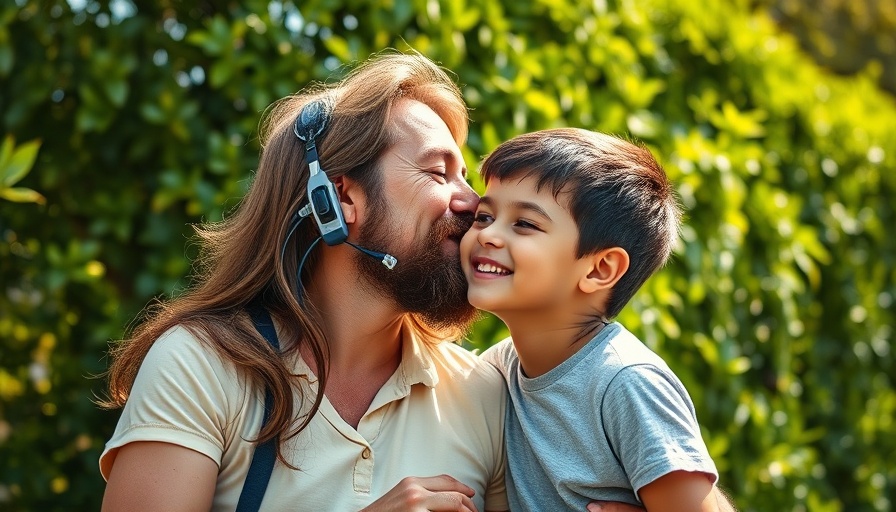 Joyful family scene highlighting AI voice cloning potential