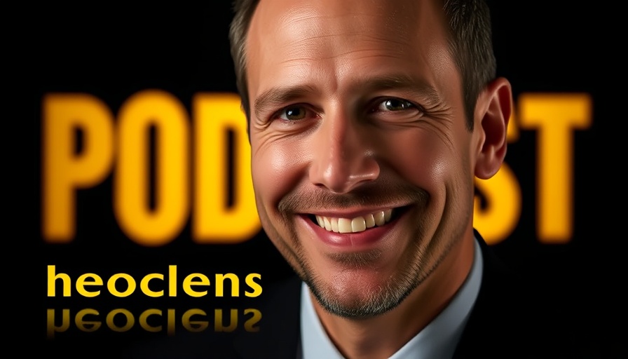 Marc Andreessen Tech Politics podcast promotion with smiling man.