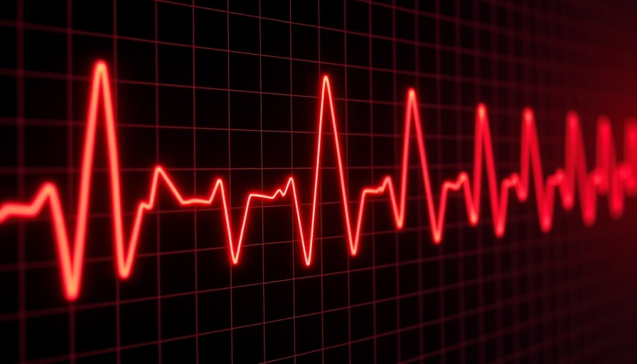 Vibrant red ECG line on a dark grid, symbolizing linear storytelling challenges.