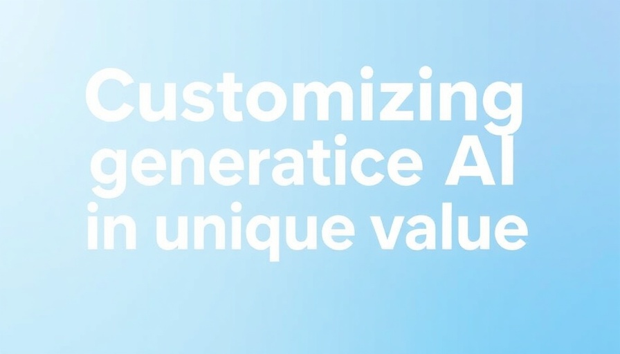 Customizing generative AI for unique value cover art.
