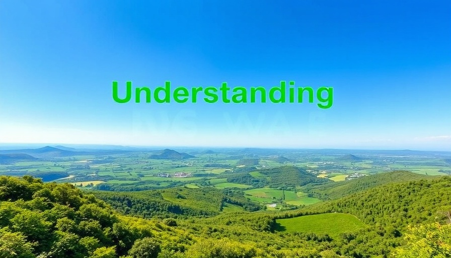 Stylized landscape with vector databases text highlighting RAG.