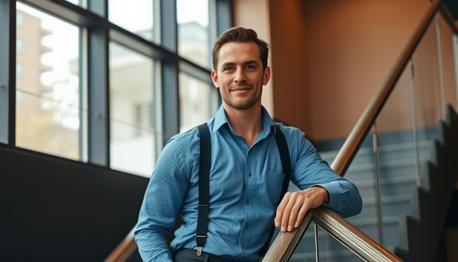 Man displaying core problem-solving techniques in a modern setting.