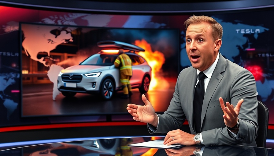 News anchor discusses public outrage against Tesla Cybertrucks with firefighters.