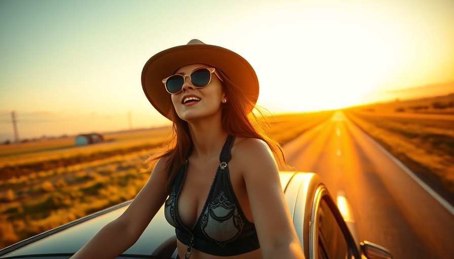Cybertruck Music Video with woman singing at sunset