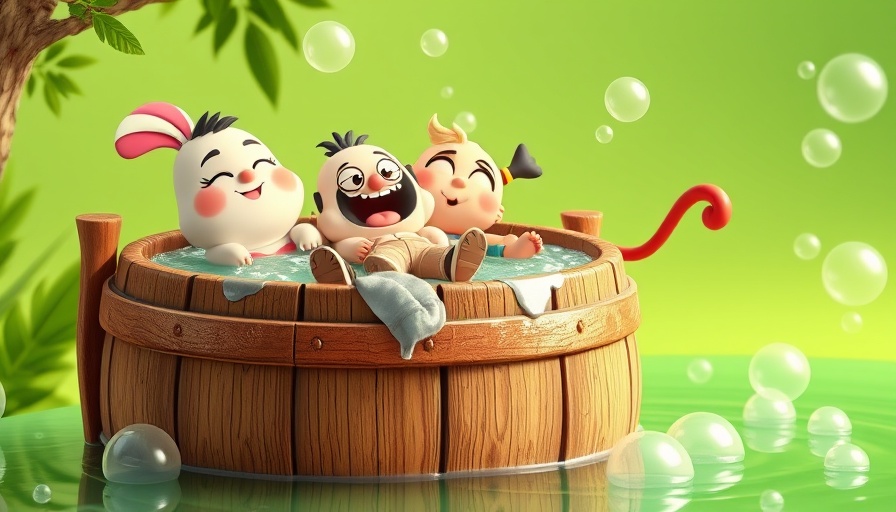 Funny 3D cartoon scene depicting opting out of AI training.