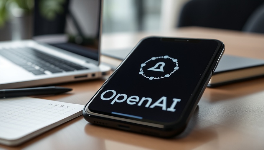 Smartphone with OpenAI logo on desk, Open Weight AI Model Release.