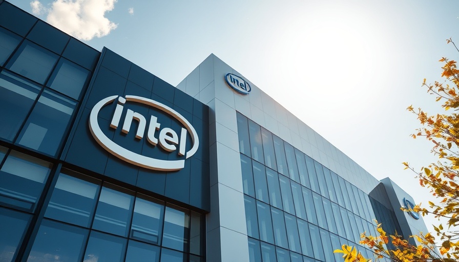 Intel building illustrating Trump tariffs impact on semiconductor industry.