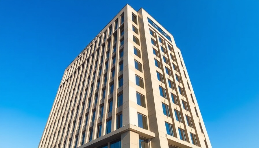 Palantir IRS API project location, Internal Revenue Service building with American flag.