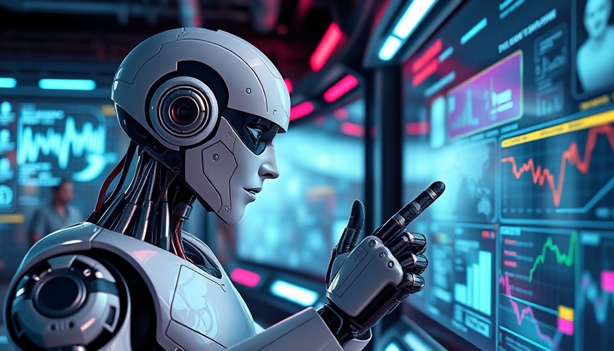 Photorealistic AI robot monitors data for real-time AI policy enforcement.