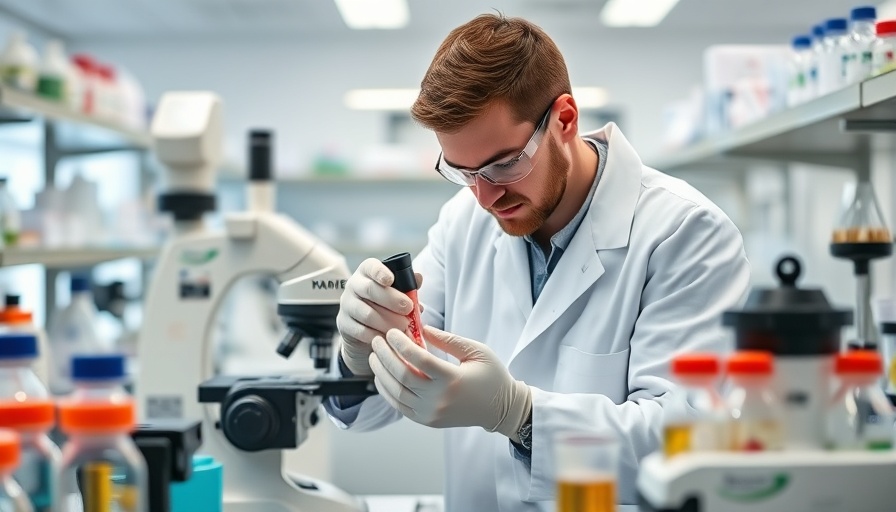 Scientist conducts analysis to detect microbial contamination in cell cultures.