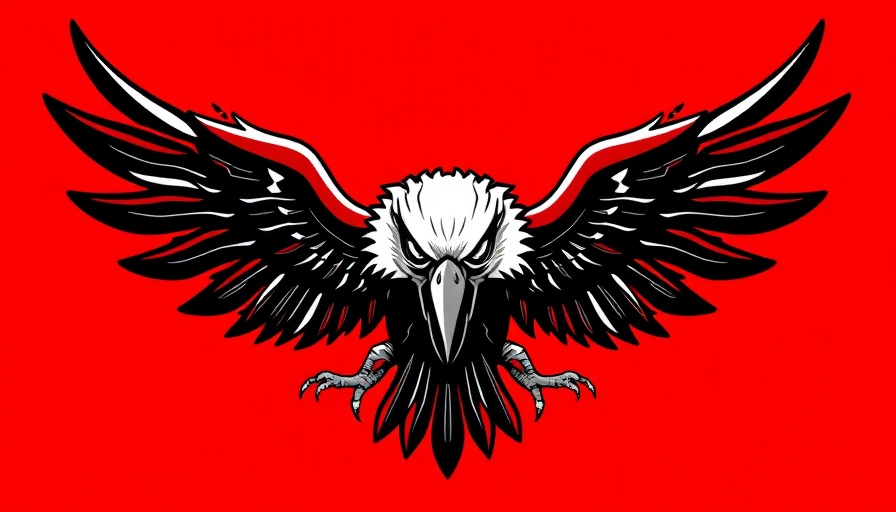 Stylized digital eagle emblem symbolizing AI governance efficiency.
