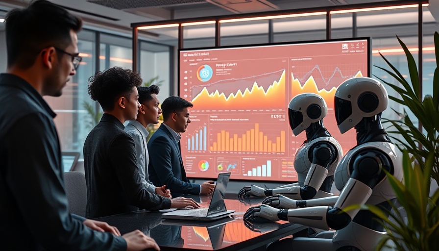 AI-enhanced content workflows discussion in modern office.