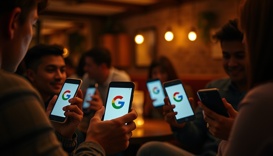 Google Advanced Protection for Android on two smartphones in dim light.