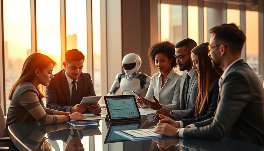 Step-by-Step Guide to Integrating AI Tools in a modern office meeting.