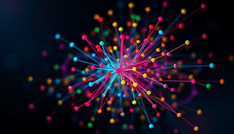 Colorful neural network diagram illustrating AI uncertainties.